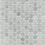 1 Inch Penny Round Carrara Honed