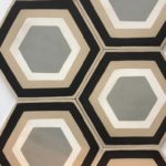 8X8 Beige Hexagon