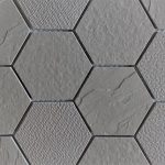 Ash Gray 3 Inch Hexagon 2X4 2X2 1X3