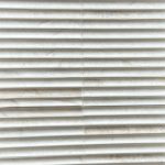 Fluted Glorious White Honed