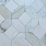 Large Picket Calacatta Thassos 6 Inch Insert Polished