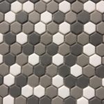 1'' Hexagon Gray Mix