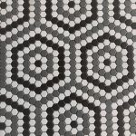 1 Inch Hexagon Gray Pattern Matt