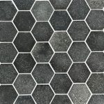 2 Inch Hexagon Basalt Honed