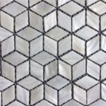 24x42mm White Rhombus