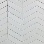 2X8 Chevron White Gloss Matt