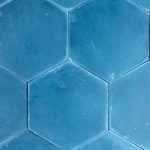 8 Inch Hexagon Blue