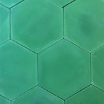 8 Inch Hexagon Green