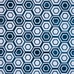 8 Inch Hexagon New Hex 11 Blue