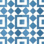 8X8 CrossBlue White