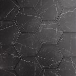 CT 10 Inch Hexagon Nero Marquina