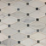 Long Octagon Oriental White Moon Stone Polished