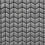 Mini Chevron Light Gray Mat