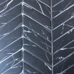 Recycled Glass Chevron Nero Marquina