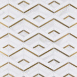 Squares Calacatta Gold Thassos Brass