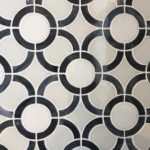 Stained Glass Dark Gray Circles