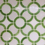 Stained Glass Green Circles